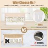 Etercycle Boho Patch BEACH Makeup Bag, Clear PVC Travel Toiletry