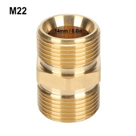 Pressure Washer Quick Connectors,M22 Metric Male Thread 14mm Brass Hose Connector Coupler