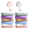 12 Baby Towels and 2 Hooks, Coral Velvet Towels, Small