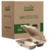 ECOLipak 300 Pack Clamshell To Go Containers, 100% Compostable Disposable