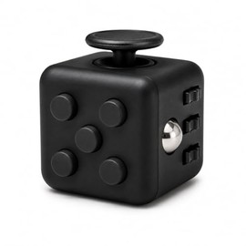 Cubo Antiestrés Premium Juguete antiestres para Adulto y niño Ayuda a calmar la ansiedad y déficit de atención. Fidget Cube Toy para Oficina y hogar. (Negro)