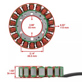 Celox Stator & Gasket for Yamaha XVS650 V-STAR 650 Classic 2004 2005 2006 2007-2010