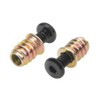 Rrina 28 Sets 1/4-20 x 25/32" Furniture Screw Nut Threaded
