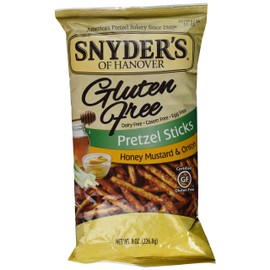 Snyder's of Hanover Gluten Free Pretzel Sticks, Honey Mustard and Onion, 7 oz