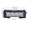24W 12V 8LED Strobe Lights Bar High Brightness Warning Caution