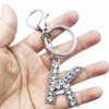 Xsclpomddy Alphabet Letter Key Ring Cute Key Ring Glitter Stones