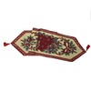Emma Barclay Festive Tapestry Table Runner Gold & Red 72"