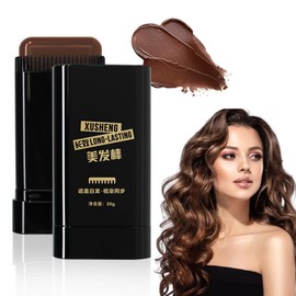 BSOON Peine Tinte Pelo, Tinte de Cabello, Peine Coloración Pelo Portátil, Cubrir Canas, Prolonga Intensidad del Color, Aporta Hidratación, Brillo y Sedosidad (Color café, 20ml)