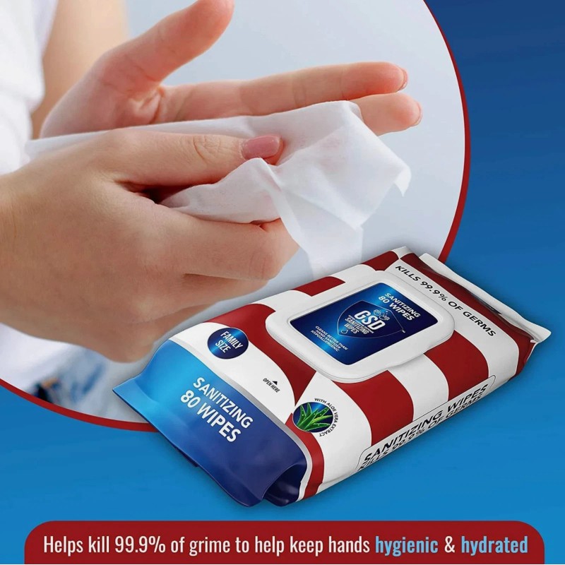 GSD Aloe Vera Good Hygiene Defense Wipes All Purpose Family