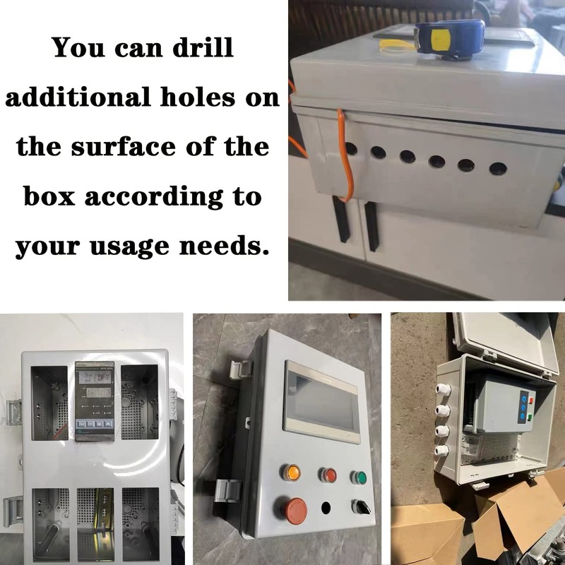 ADYAWEN Junction Box, Waterproof Plastic Enclosure for Electrical Project, Hinged