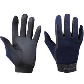 Dublin All Seasons Riding Gloves II, Navy, Large/8