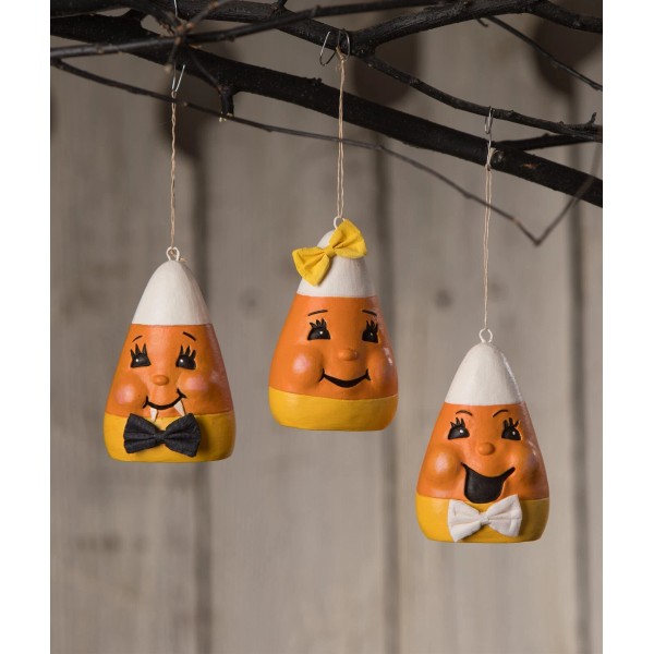 Bethany Lowe Halloween Set of 3 "Silly Candy Corn Ornament"