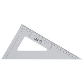 M+R 762200020 60 Degree Protractor, 23 cm Smoky Transparent Scale 18 cm