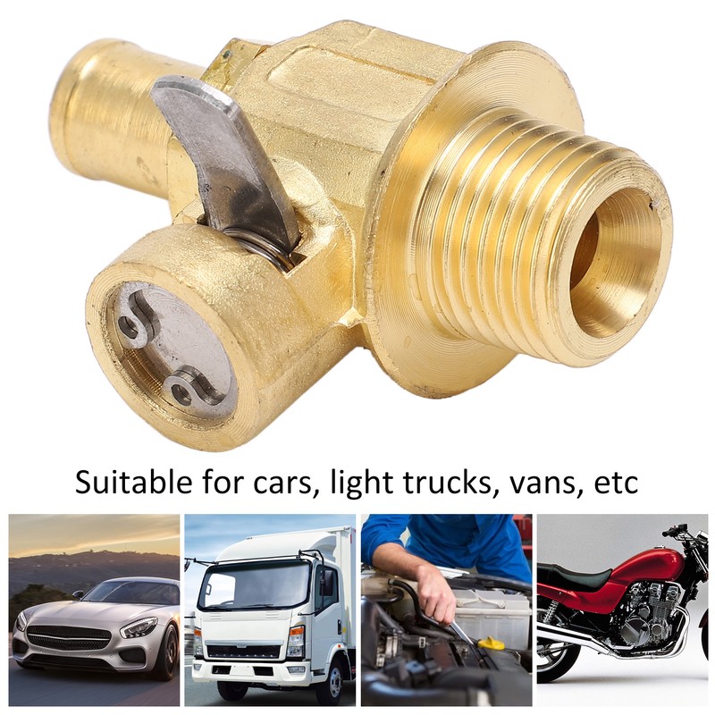 F110N Engine Oil Drain Valve with LC‑10 Lever Clip 3/8‑18