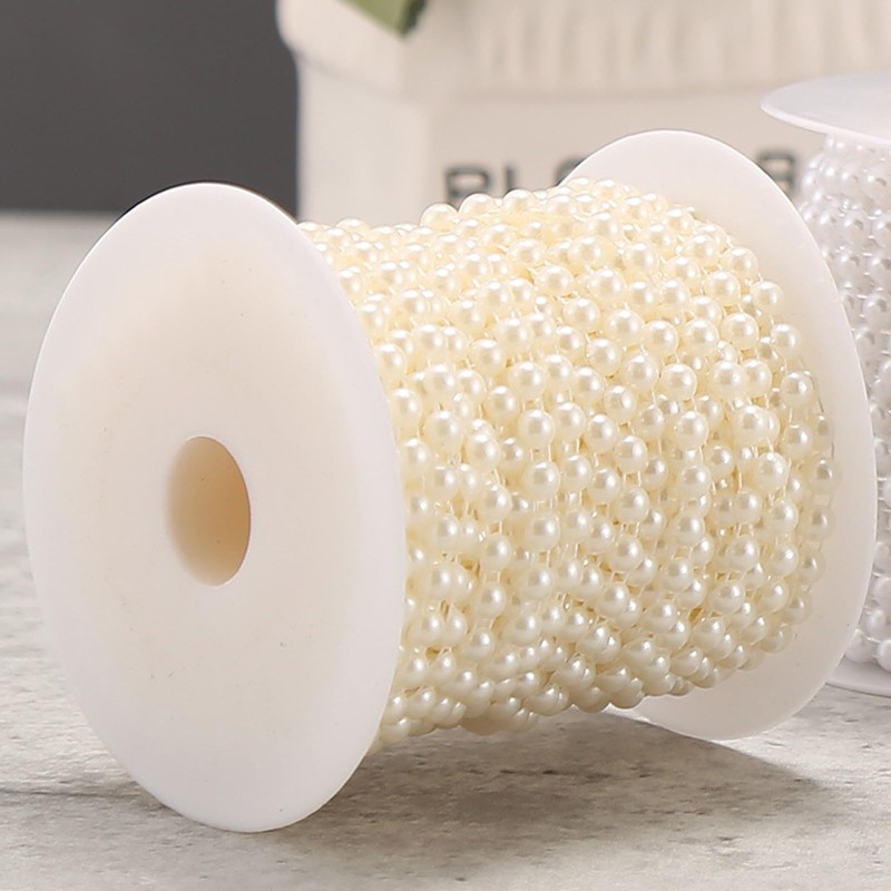 Pearl Chain DIY Material 8mm Diameter 10m Long Bead Chain