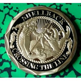 Navy Shellback Crossing The Line Military Honor Challenge Coin