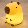 UNEEDE UNEEDE Capybara Night Light, Cute Animal Silicone Nursery Night