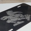 b4 nada University of Miami Canes Aluminum License plate laser