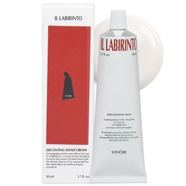 VINOIR Decanting Hand Cream IL LABIRINTO - Long Lasting Perfumed Hand Moisturizer for Rough Skin - Soft & Smooth Hands - Black Cherry, Iris and Cinnamon Scent, 1.7oz.