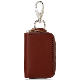 BlissLeather (Tochigi Leather Made in Japan) Luxury Genuine Leather Smart Key Case, 3 Layers, Canabira, KYY Zipper, Made in Japan, dark brown_1
