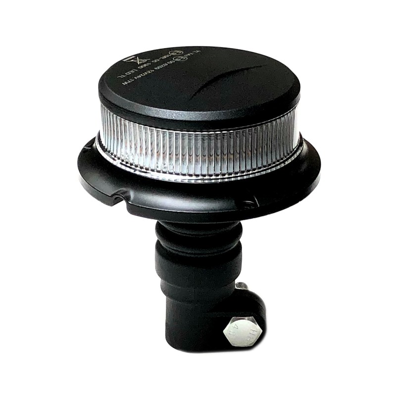 MelTruck® Orange White 18 LED Rotating Beacon Warning Light 12/24V