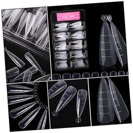 FOMIYES 100Pcs Scale Nail Acrylic Tips for Quick Curing Extension Nails for Manicure Enthusiasts Acrylic Design