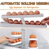 YaLiyA Egg Holder For Refrigerator Automatically Rolling Egg Storage Container