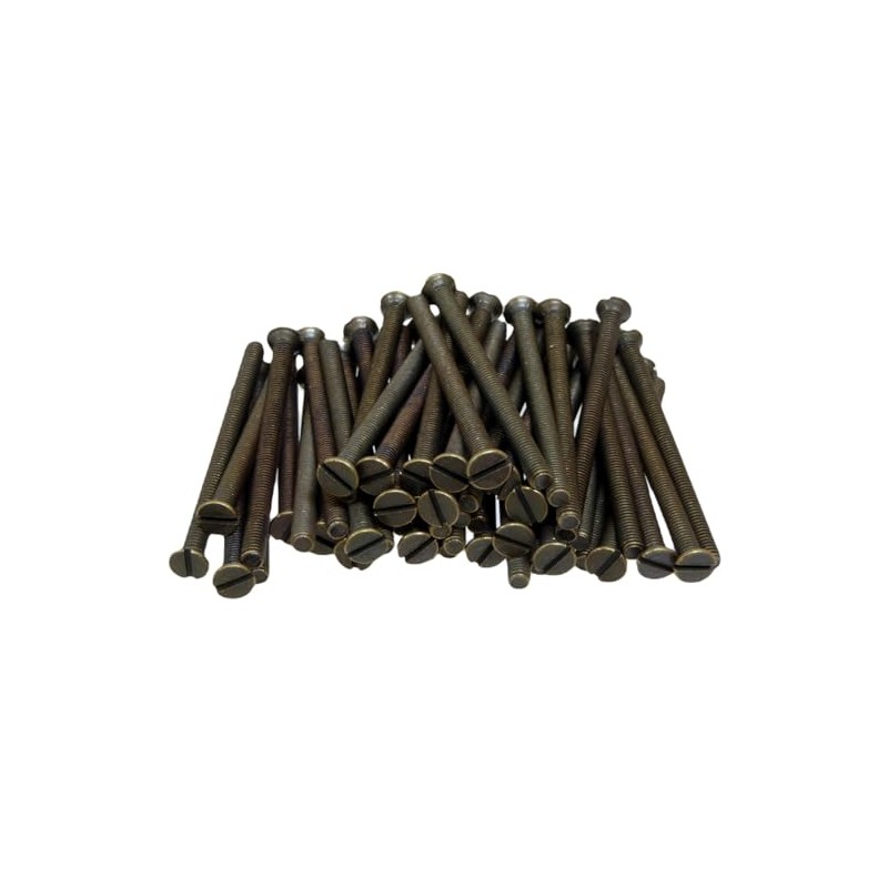 Antique Brass Screws Flat Head - M3.5 x 50mm Long