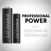 Eneloop Panasonic BK-3HCA24/CA Pro AA High-Capacity Ni-MH Pre-Charged Rechargeable Batteries,