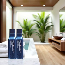 Leaf & Flower Shampoo & Conditioner 12 oz Duo Set | Necessities And Essentails Packaging (Blue/Damage Correction)