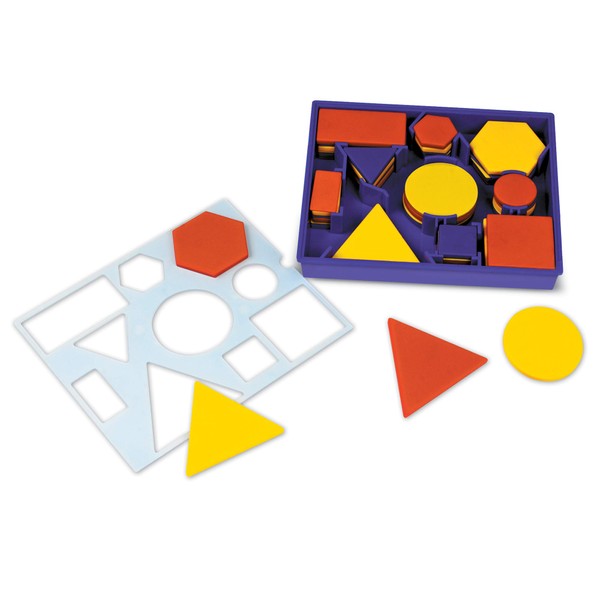 Learning Resources Attribute Blocks Desk Set in Tray