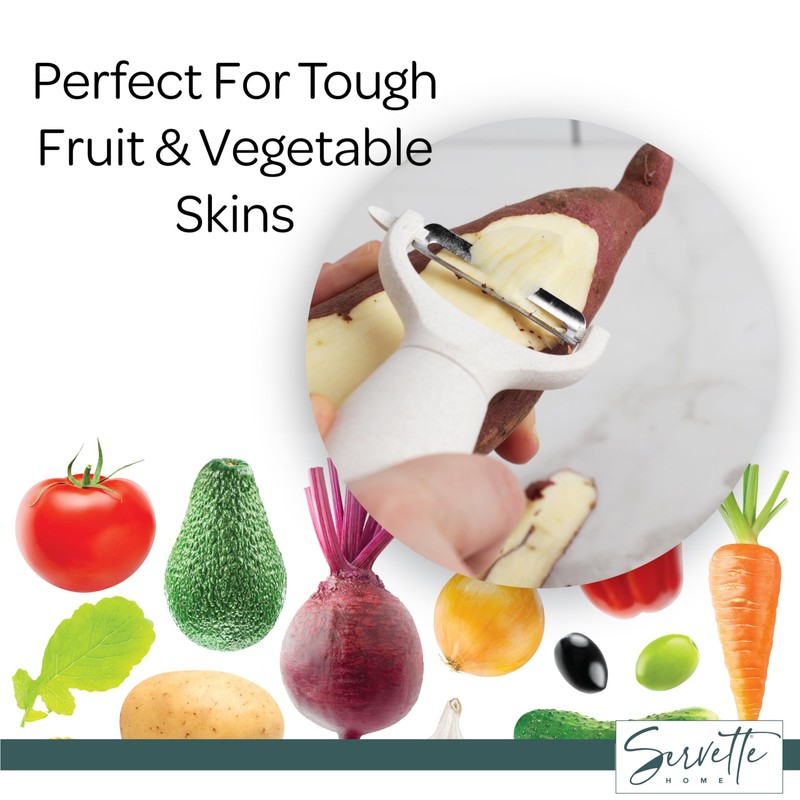Fruit and Vegetable Peelers with Stainless Steel or Ceramic Blades,