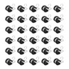 HARFINGTON 30pcs 304 Stainless Steel Cable Clamps 3/8 Inch Rubber