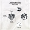 HKPATOP Heart Locket Necklace That Holds Pictures 925 Sterling Silver