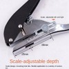 Aswalling 2 Pcs Woodworking Tool Plier Card Hole Punch Set