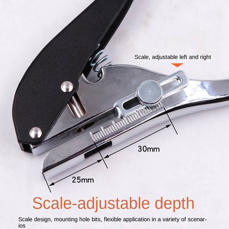 Aswalling 2 Pcs Woodworking Tool Plier Card Hole Punch Set
