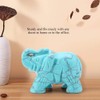 Cikonielf 2inch Natural Jade Carved Elephant Feng Shui Crystal Elephant