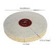 JUNLIXN 8 inch Extra Thick Rigid Sisal Buffing Wheel, 5/8
