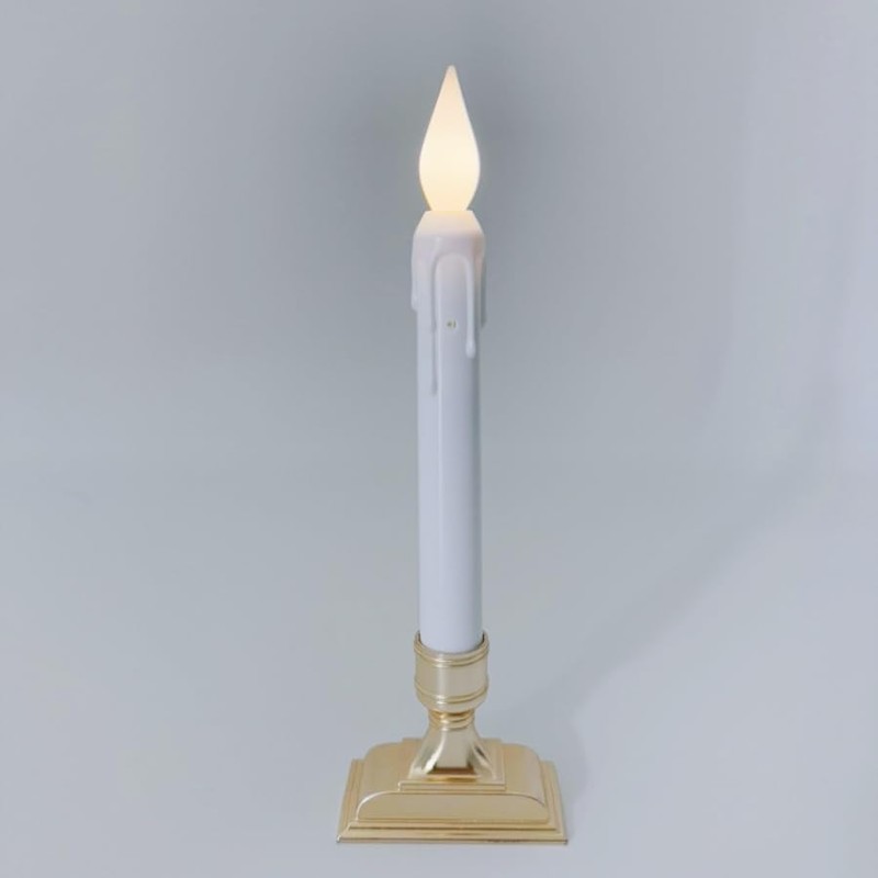 Meigic 6 Pcs Window Candles with Sensor Dusk to Dawn,