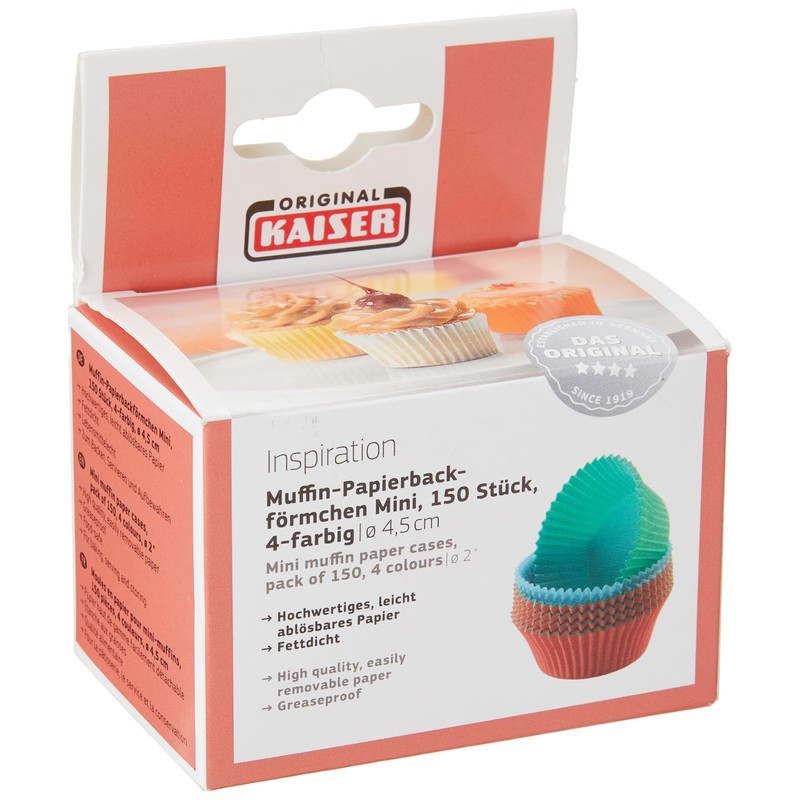Kaiser 646305t, Creativ Mini Muffin Paper Cups Pack of 150