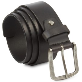 Wise Owl Accessories Leather Belt for Men 38 mm Width Full Grain Harness Western Casual Vintage Cowboy Style for Jeans and Boot (Black, Size 32" (Waist 30"))