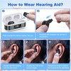 K&FCOPTEE In-Ear Rechargeable Digital Hearing Aids For Seniors Invisible Sound