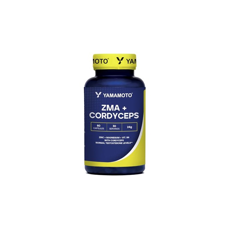 YAMAMOTO NUTRITION Zma + CORDYCEPS 60 capsule, integratore che supporta