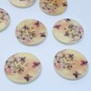 MajorCrafts® 16pcs 30mm Pink Flower and Butterfly Pattern 4 Holes