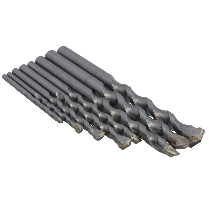 Masonry Twist Drill Bit Set 8pc Metric & Imperial Size