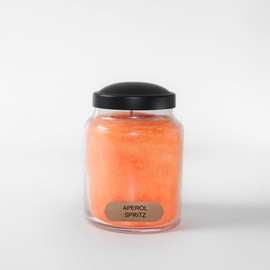 A Cheerful Giver Aperol Spritz 6oz Baby Scented Candle Jar with Lid Keepers of The Light 30 Hours of Burn Time, Gift for Women, Orange