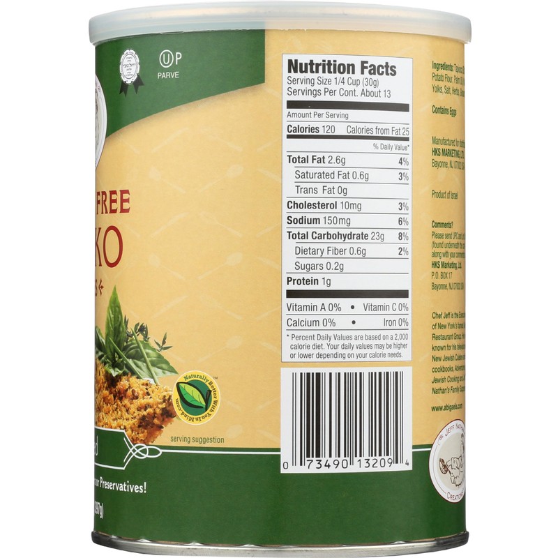 Jeff Nathan Creations Chef Gourmet Panko Seasoned Gluten Free, 14