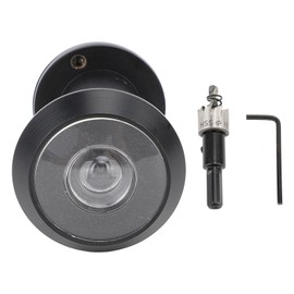 Door Viewer Peephole HD Lens 200° Wide Angle Safety Door Viewer with 360 Degree Private Cover Black