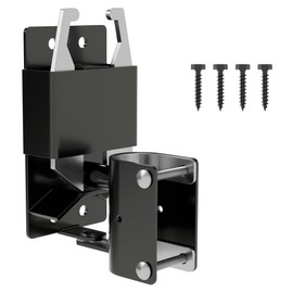 BOODVON 2 Way Gate Latch, Heavy Duty Lockable Two Way Farm Gate Latch for Metal Tube Gates, Livestock, Horse Corral, Ranch, Stable, Self-Locking Fence Gate Hardware, 1 Pack