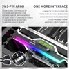 upHere RGB GPU Support Bracket 5V 3-Pin ARGB GPU Holder,